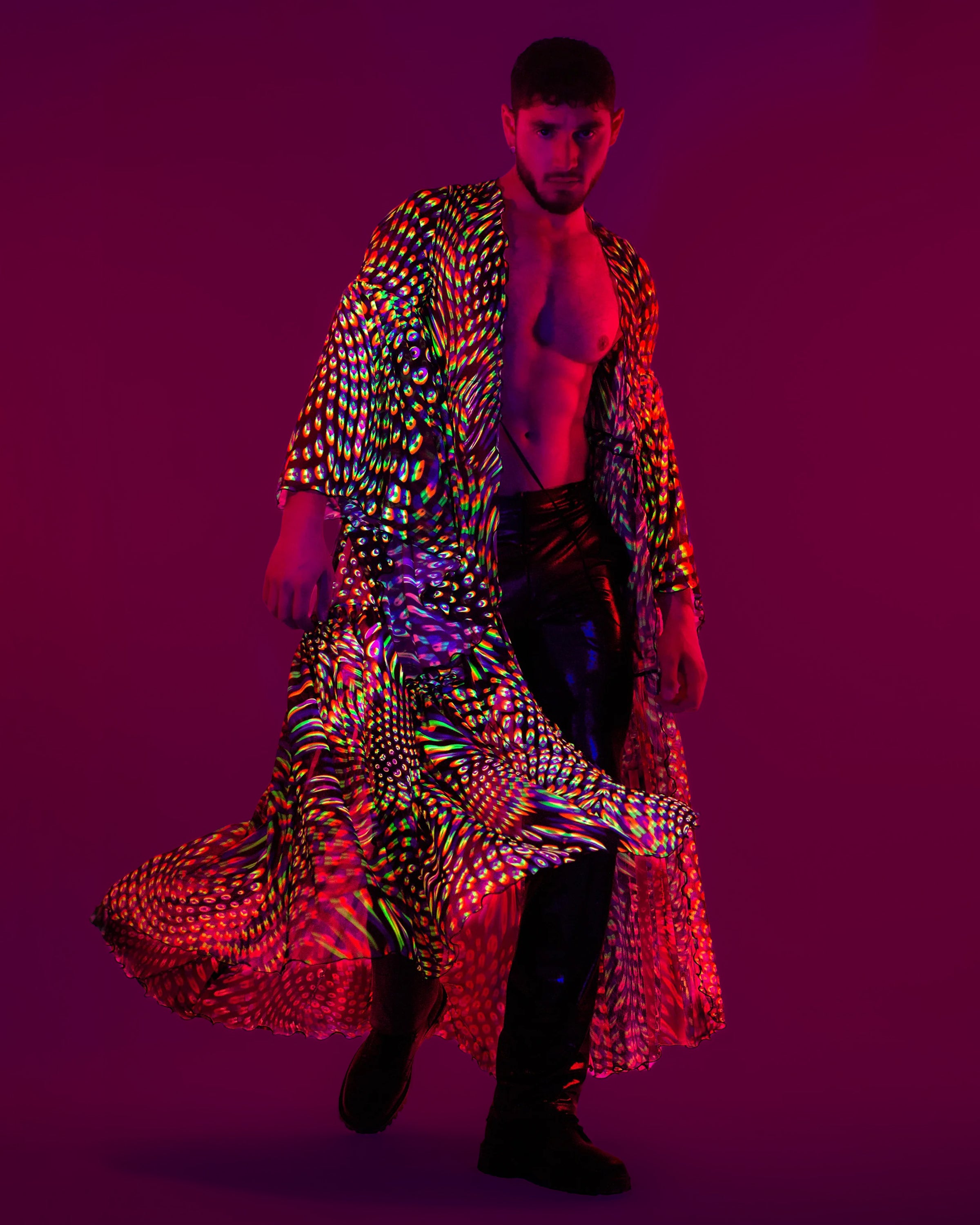 Neon Pulsar Unisex Mesh Duster