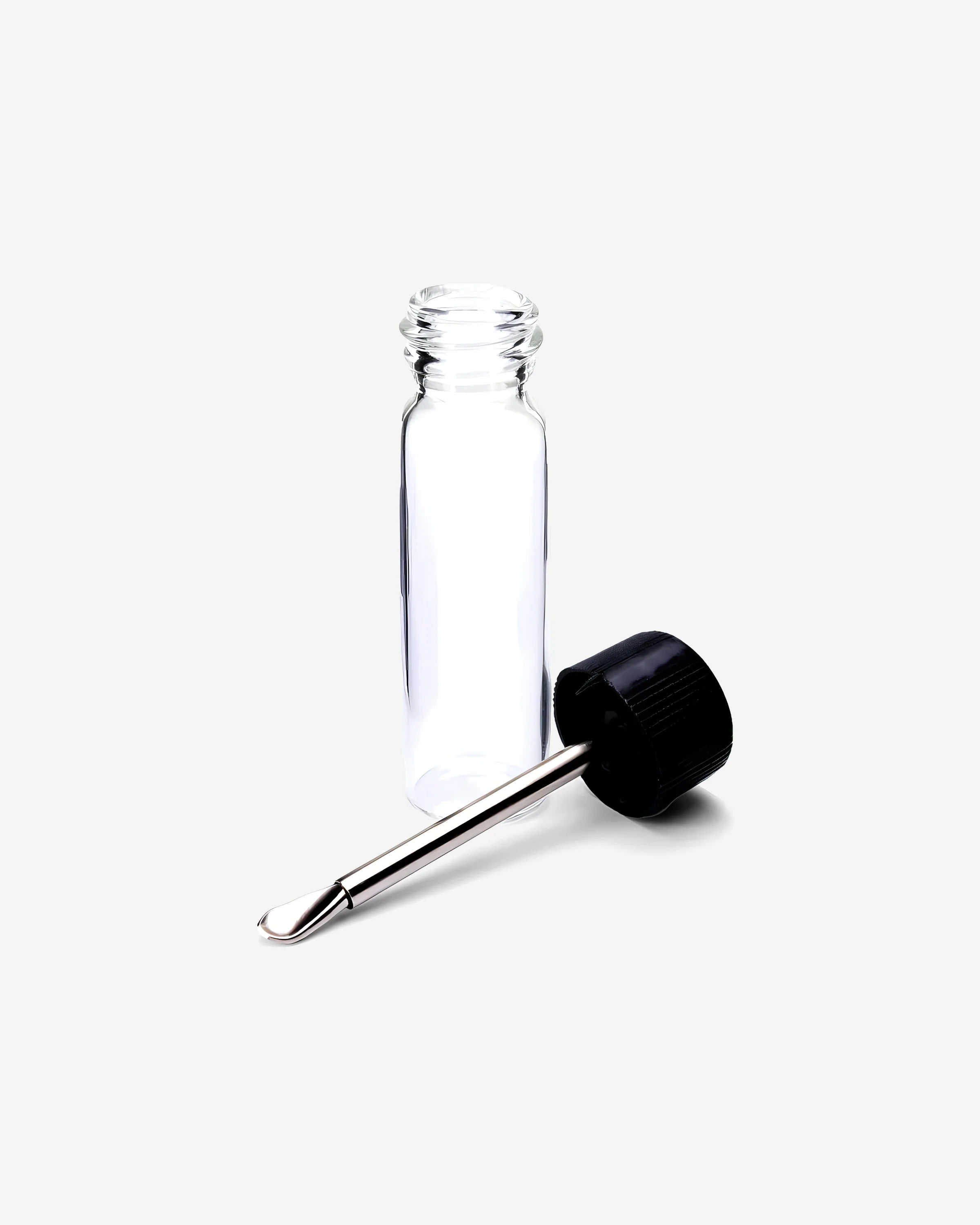 Glass Bottle with Telescopic Spoon